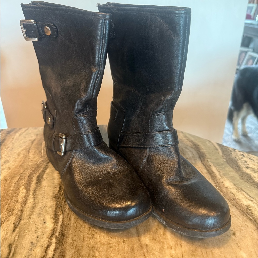 Nine West Black Heeled Boots